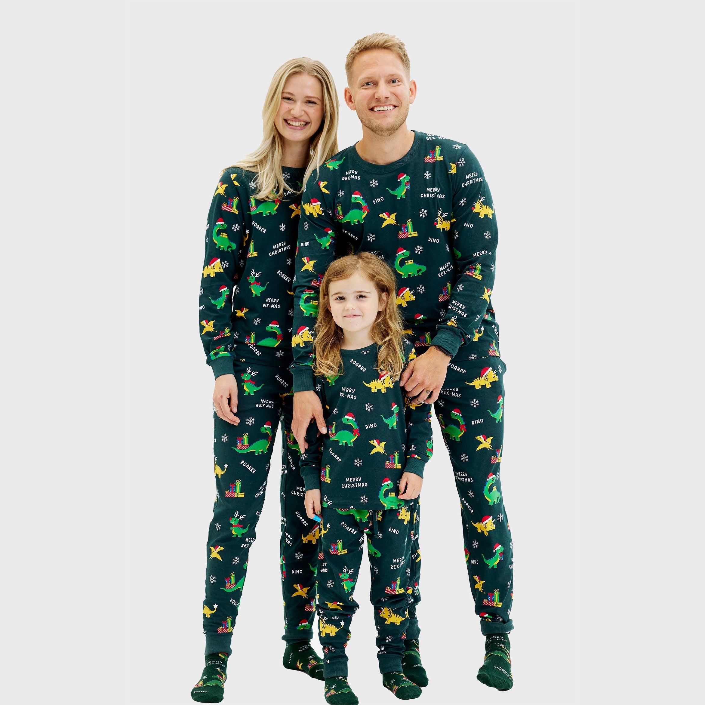 Dino Weihnachtspyjamas - Herren.
